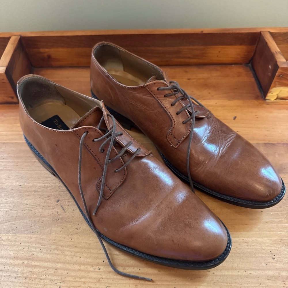 Adam Derrick To Boot New York Size 10 IVINS Plain Toe Oxfords Shoes